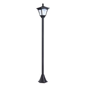 Farol solar de jardín 15x15x120cm plásico Outsunny