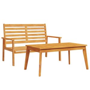 vidaXL set de muebles de jardín madera maciza de acacia
