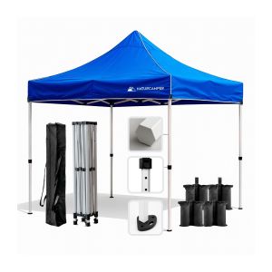 Carpa plegable naturcamper garden 3x3m hexagonal bars azul
