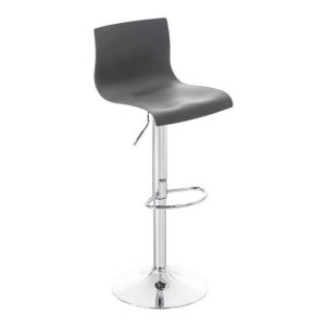 Taburete de bar - ajustable en altura - gris