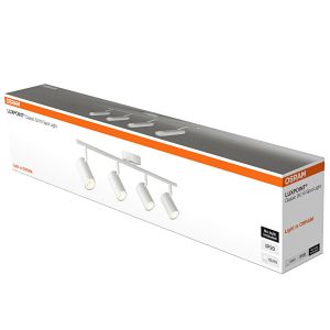 OSRAM LUXPOINT® Foco cilíndrico cuadrúple CLASSIC GU10 ajustable Blanco