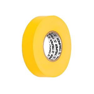 Cinta aislante 19mm 18m Amarilla