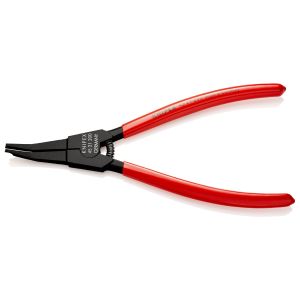 Alicate con boca a 30º para arandelas de resorte 200 mm con mangos pvc