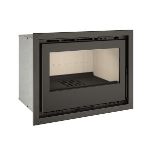 Tj - chimenea insertable de leña con turbinas modelo flama 49 de 6,4 kw