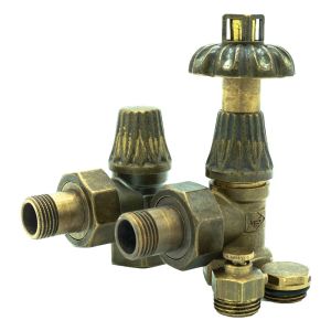 Kit de válvula termostática con manija tipo flor para radiador de hierro fu