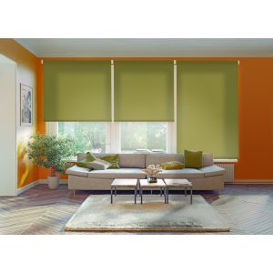 Estor enrollable traslúcido ecofuture verde 150 x 190cm