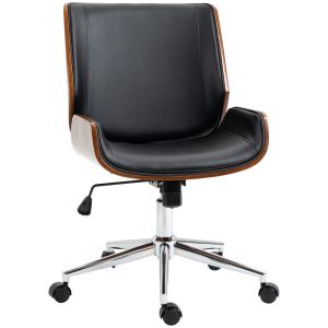 Silla de oficina 51x65.5x92 cm pu, espuma, acero, madera de álamo vinsetto