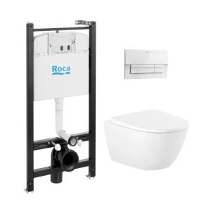 Pack roca active + puls. Blanco + wc roca ona 53 soft-close