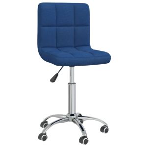 Silla giratoria de oficina/estudio tela azul 02_0024089