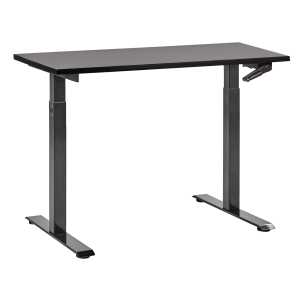 Escritorio de altura regulable manual destines 120 cm 72 cm negro