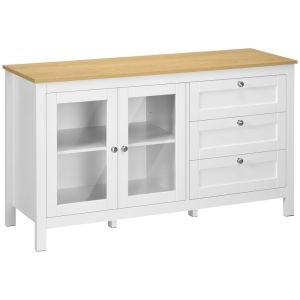 Aparador para salón 120x40x70 cm color blanco Homcom