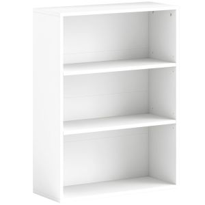 Librería 60x24x80 cm color blanco Homcom, oficina - muebles de oficina