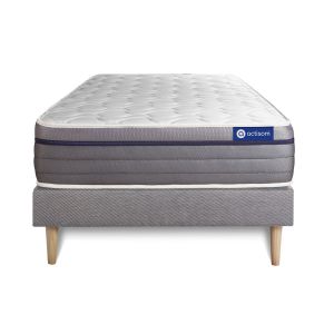 Pack colchón actimemo zen 90x190cm + somier, espuma viscoelástica, 7 zonas