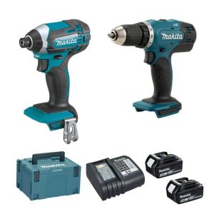 Kit 2 herramientas Makita 18v ddf453 dtd152 con baterías