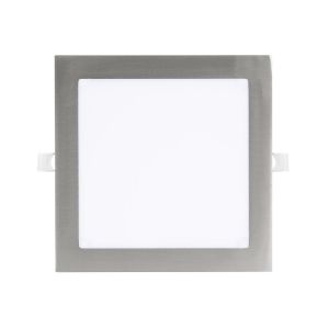 Downlight empotrar 24w 3000-4000-6500k níquel 2160lm cuadrado 1,3x22,5x22,5
