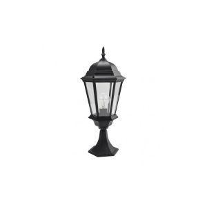 Regulus street light 1xe27 aluminium / crystal black