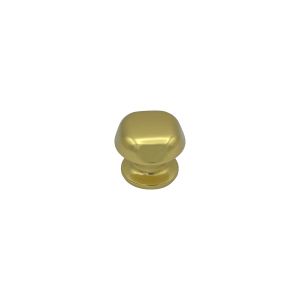 Pomo fijo para puerta, d: 60 mm, en aluminio color oro, fijación rápida