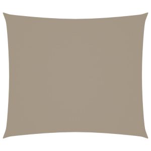 Toldo de vela rectangular tela oxford gris taupe 2,5x3 m