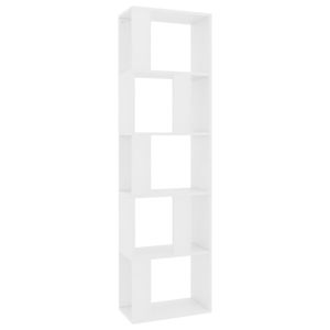 vidaXL estantería/divisor madera contrachapada blanco 45x24x159 cm