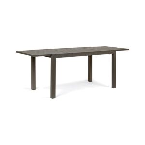 Mesa exterior - hilde - 140/210 x 77 cm - aluminio - gris - extensible