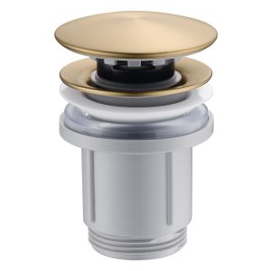 Válvula click-clack PVC oro cepillado