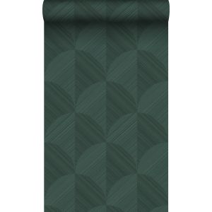 Origin papel pintado diseño 3d verde oscuro 53 cm x 10.05 m