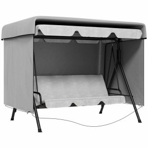 Funda para columpio 215x155x150 cm pe color gris Outsunny