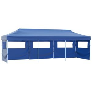 vidaXL carpa plegable pop-up con 5 paredes laterales 3x9 m azul