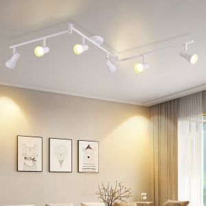 Nettlife lámpara de techo blanca gu10  150x8