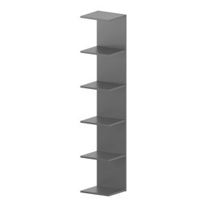 Estantería de pared surahammar 6 niveles 180x35x32 cm - gris [en.casa]