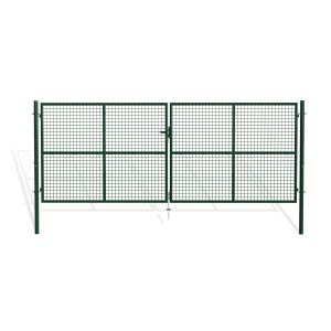Puerta batiente de malla metálica 4m oLGa a.150cm verde