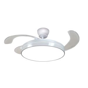 Ventilador de techo 3 aspas plegables ø102 color blanco motor 30w