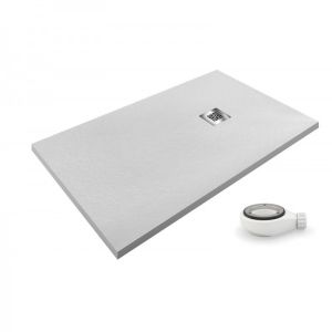 Plato de ducha airstone gris claro ral 7035 70x170