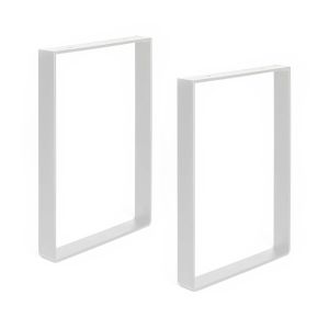 Pata de mesa rei 925 | 250x40x350 mm | blanco poro | 2 uds. | acero