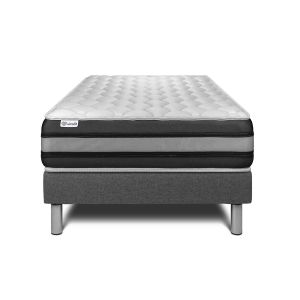Conjunto vital spring zen 120 x 200 cm somier kit gris