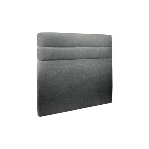 Cabecero 140 cm lines - tela natté gris antracita - gris antracita