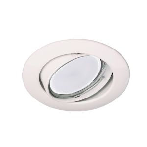 Kit empotrable basculante blanco + bombilla LED 8w neutra wonderlamp ø85mm