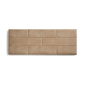 Cabecero de cama 120 muro ladrillos   152x57x5cm camel claro