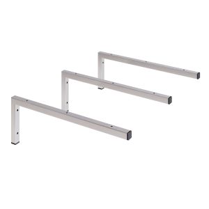 Pack 3 soportes escuadras para encimera lavabo - cromo brillo