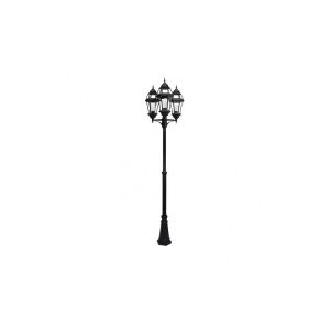 Becrux street light 3xe27 aluminium / crystal black