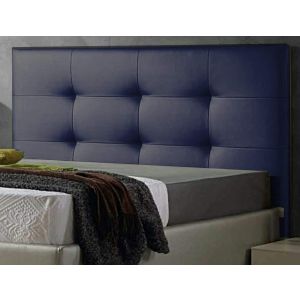 Cabecero de cama texas cabezal tapizado en polipel 180x70 cm azul