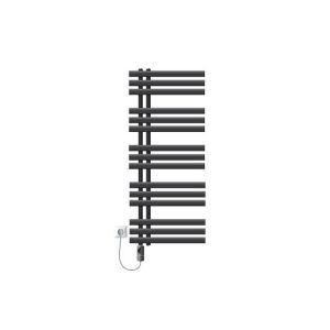 Radiador toallero eléctrico antracita 500x1200 mm con elemento  1200w