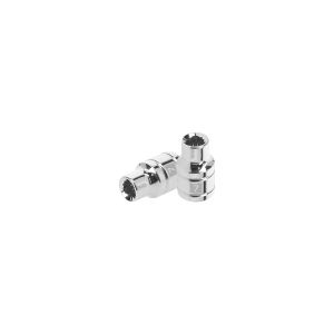 Llave vaso bihexagonal, cuadro 3/8" - 7 mm