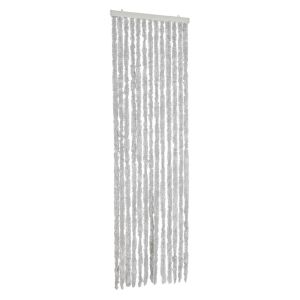 vidaXL cortina antimoscas chenilla gris 56x185 cm