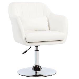 Sillón para salón 60x60x91 cm pu color blanco Homcom, hogar - cocina