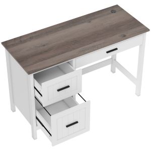 Escritorio pequeño 120x50x76.2 cm color blanco Homcom