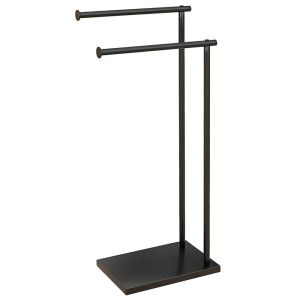 Toallero de pie 35.5x20x78 cm metal Homcom, hogar - baño