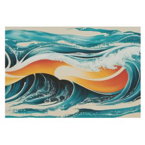 Papel pintado tnt 312x219 ondas abstractas tulup