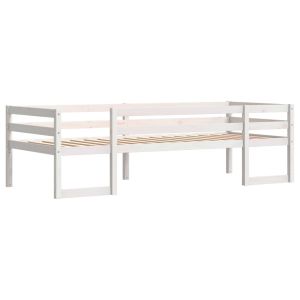 vidaXL estructura de cama para niños madera de pino blanco 90x200 cm