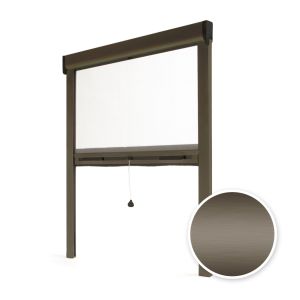 Mosquitera enrollable para ventana 125x220 cm - bronce - gama 2025